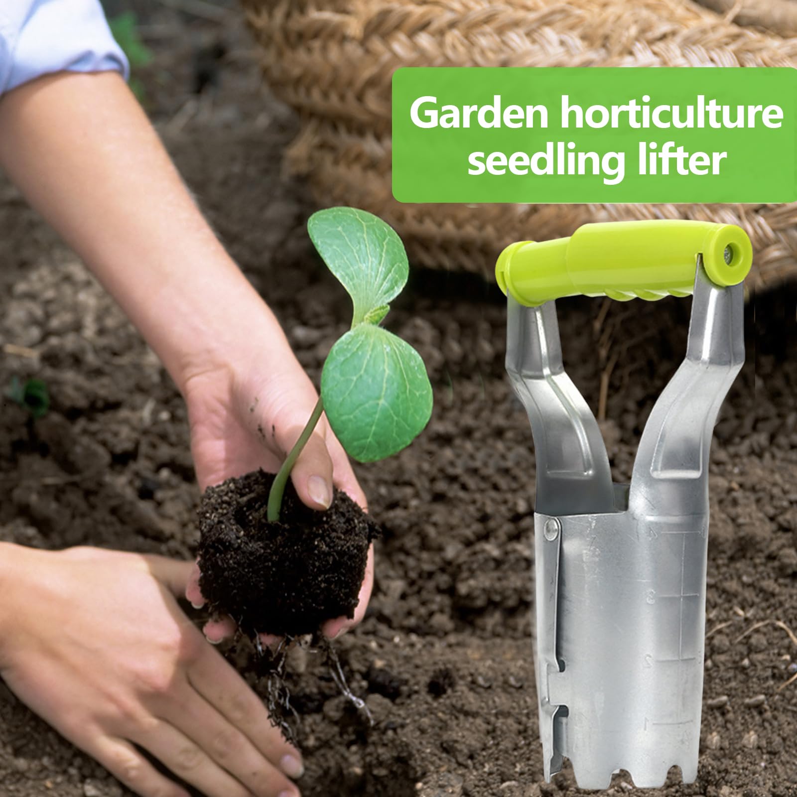 Blumenzwiebelpflanzer Mit Auslöseautomatik - Edelstahl Pflanzhilfe Mit Tiefenskala