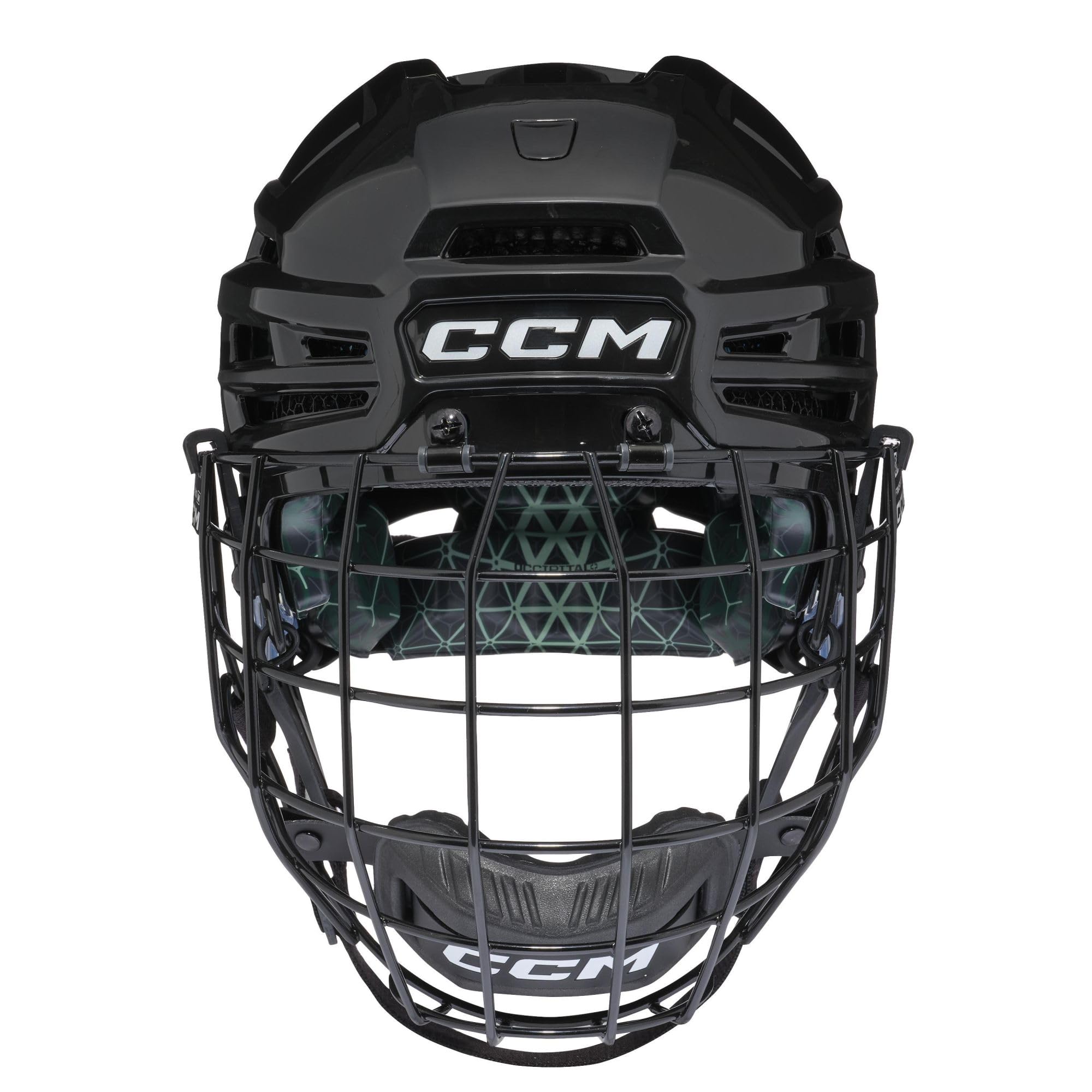 CCM Jetspeed FTW Senior damski kask hokejowy na lodzie z kratką (czarny, M/L)