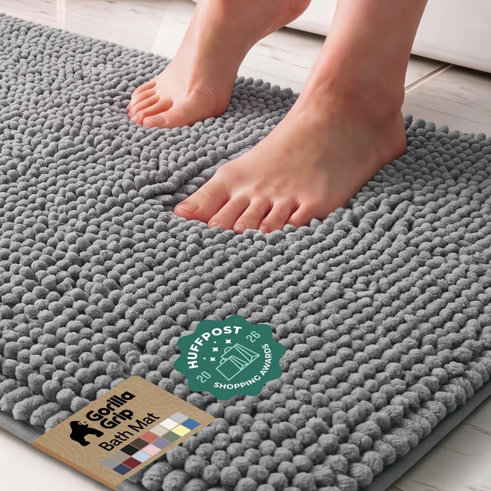 Gorilla Grip Bath Rug - Absorbent & Non-Slip -1 Gorilla Grip Bath Rug - Absorbent & Non-Slip -1