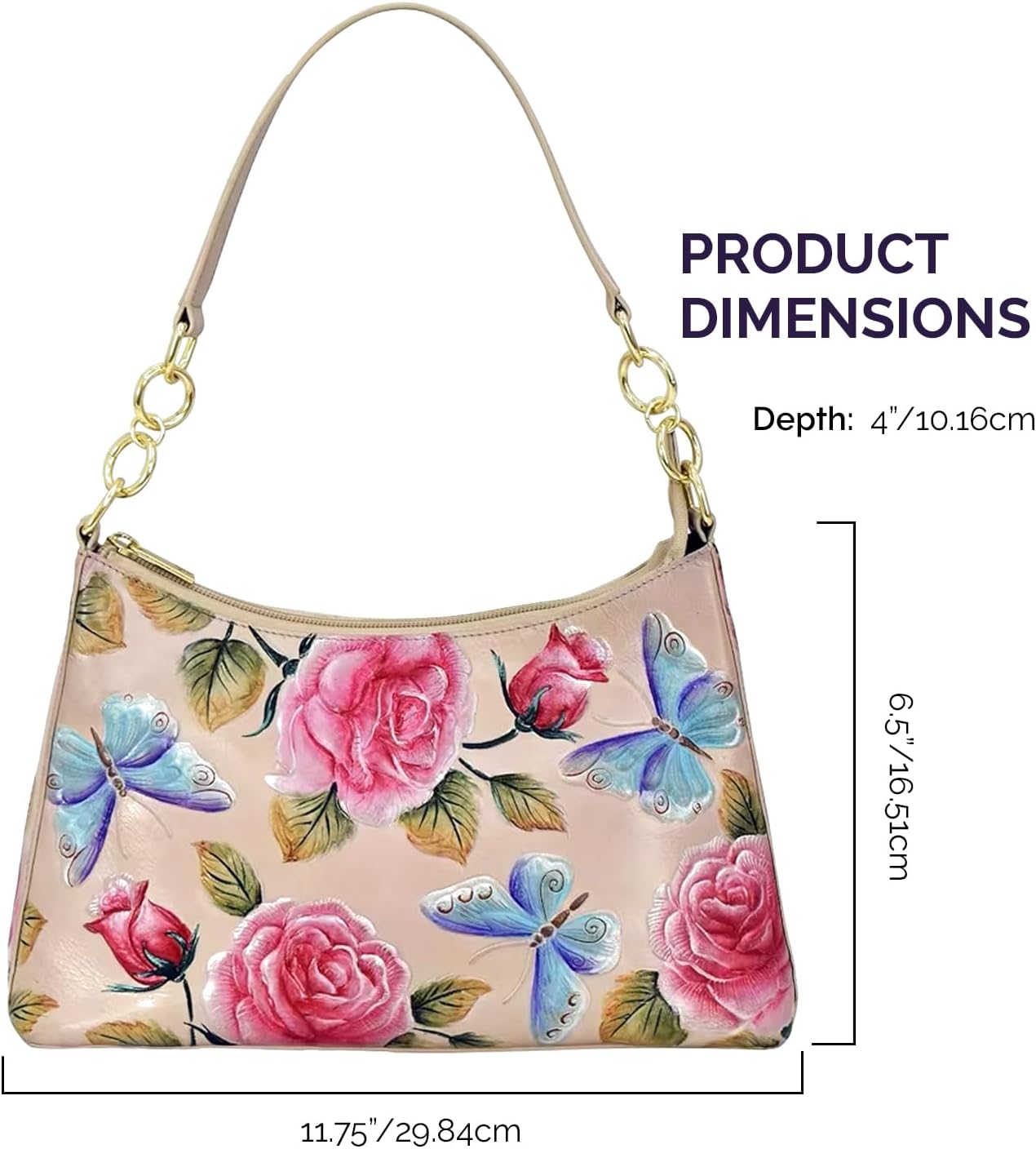 Anuschka Women's Hobo With Chain Strap - 707