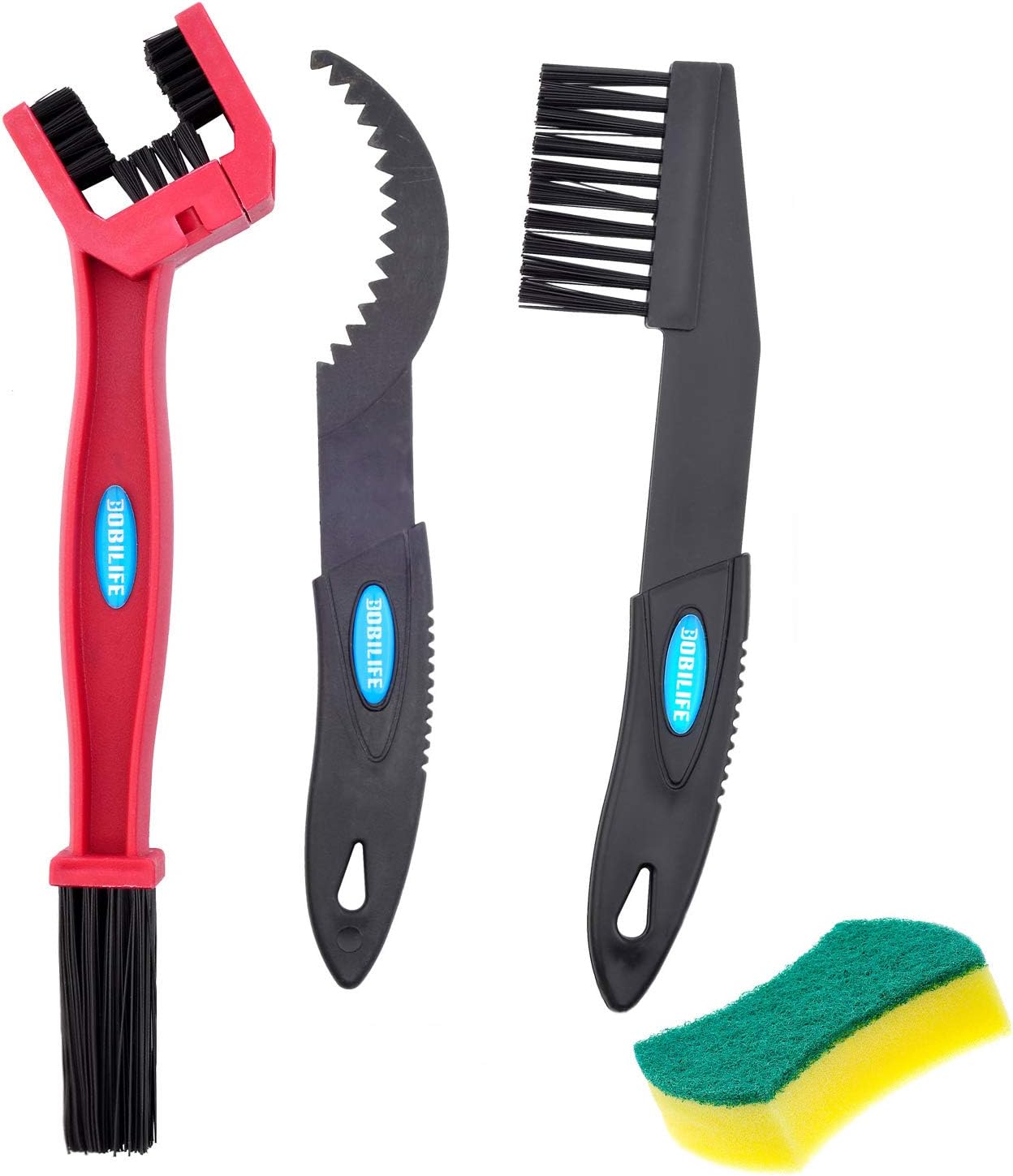 BOBILIFE Bike Cleaner Tools, Chain and Gear Cleaning Brush Maintenance Kit for Bike & Motorcycle