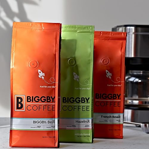 Miniatura 9 de BIGGBY Café expreso en grano entero, bolsa de 5 libras, tostado oscuro