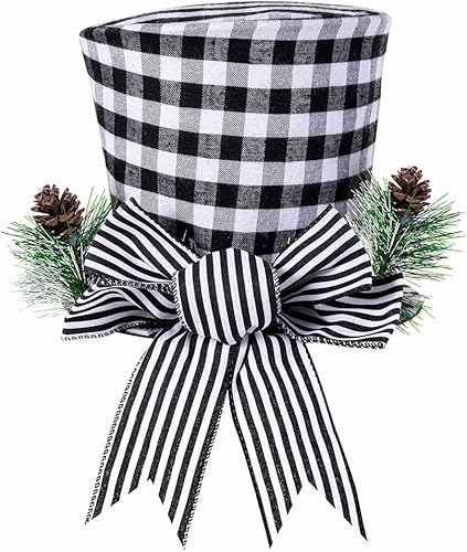 Miniatura 8 de URMAGIC Decoración para árbol de Navidad, 28 x 15 pulgadas, con sombrero y brazos articulados, adorno para árbol de Navidad, adornos para árbol de