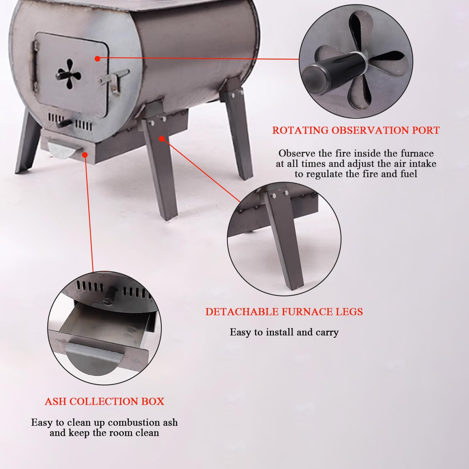 Cucina A Legna, Stufa Pellet Con Forno In Ghisa E Gambe Del Forno Staccabili For Interni Ed Esterni