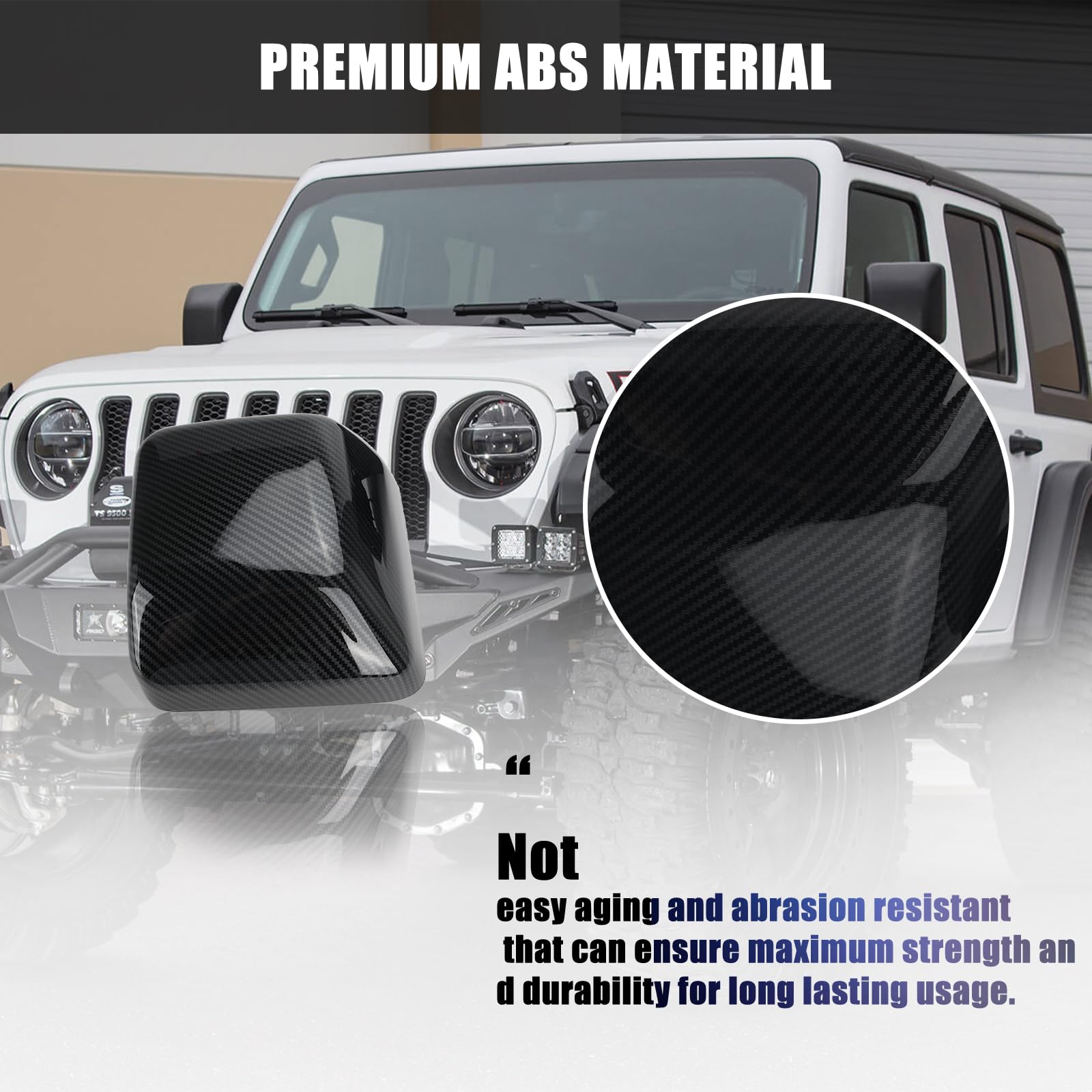 Amazon.com: Mirror Cover Cap Replace for 2018-2025 Jeep Wrangler