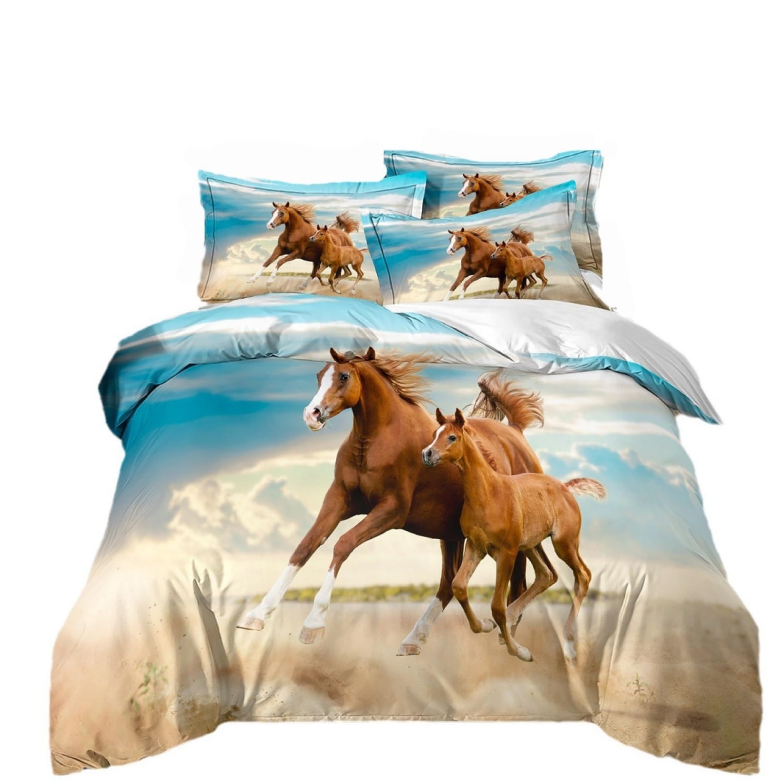 Single Duvet Cover Set Beige Brown Blue Single Bed Duvet Cover Set