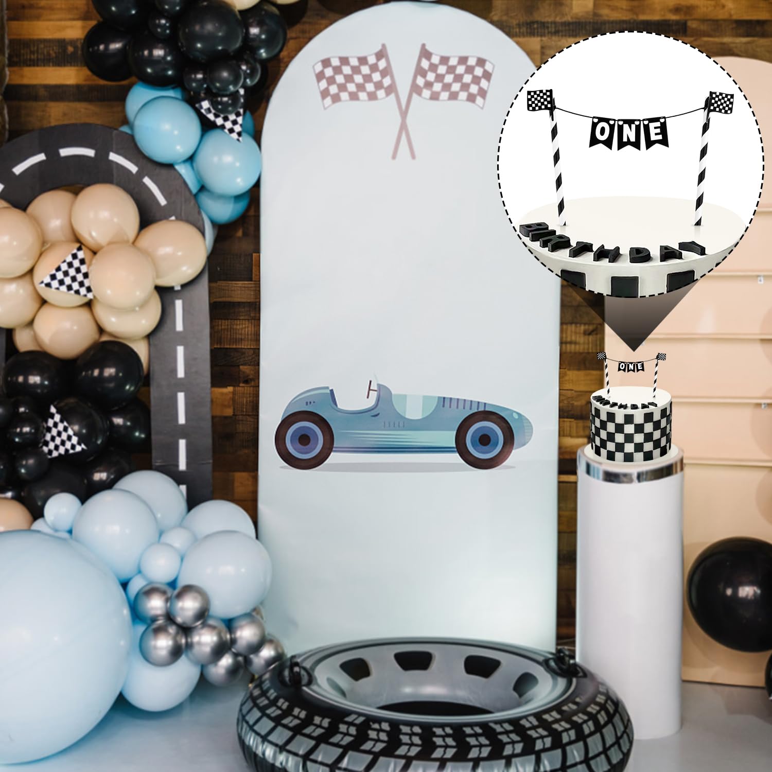 Boîtes De Friandises De Pop-corn De Voiture De Course Avec Drapeau Carreaux Noir Et Blanc 15 2 X 10 2 Cm 12 Chaque Pour Les Fournitures F Te D Anniversaire Co