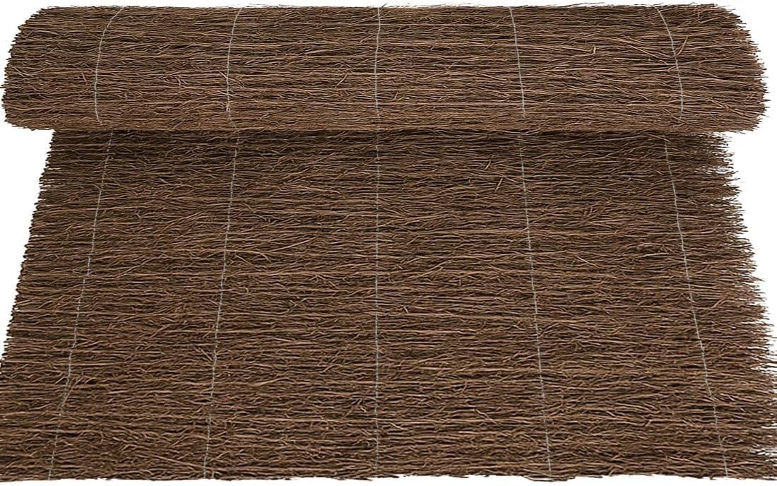 Cerramiento de Brezo Natural, 300 x 100 cm, 1400 g/m², Ocultación 80%, Verde (2x5)