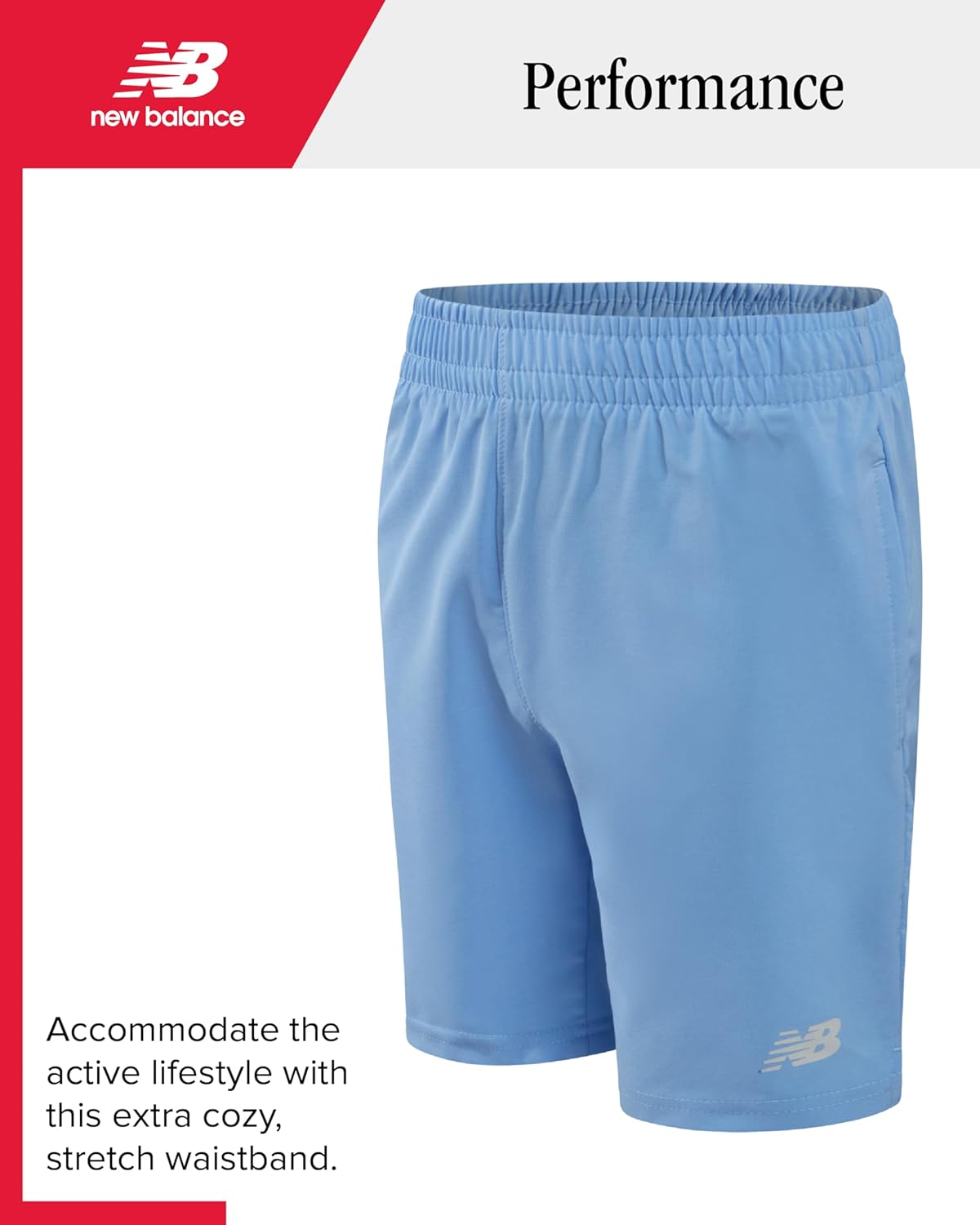 New Balance Boys Shorts Set - 2 Piece Active Performance Athletic Shirt and Basketball Gym Shorts with Pockets
