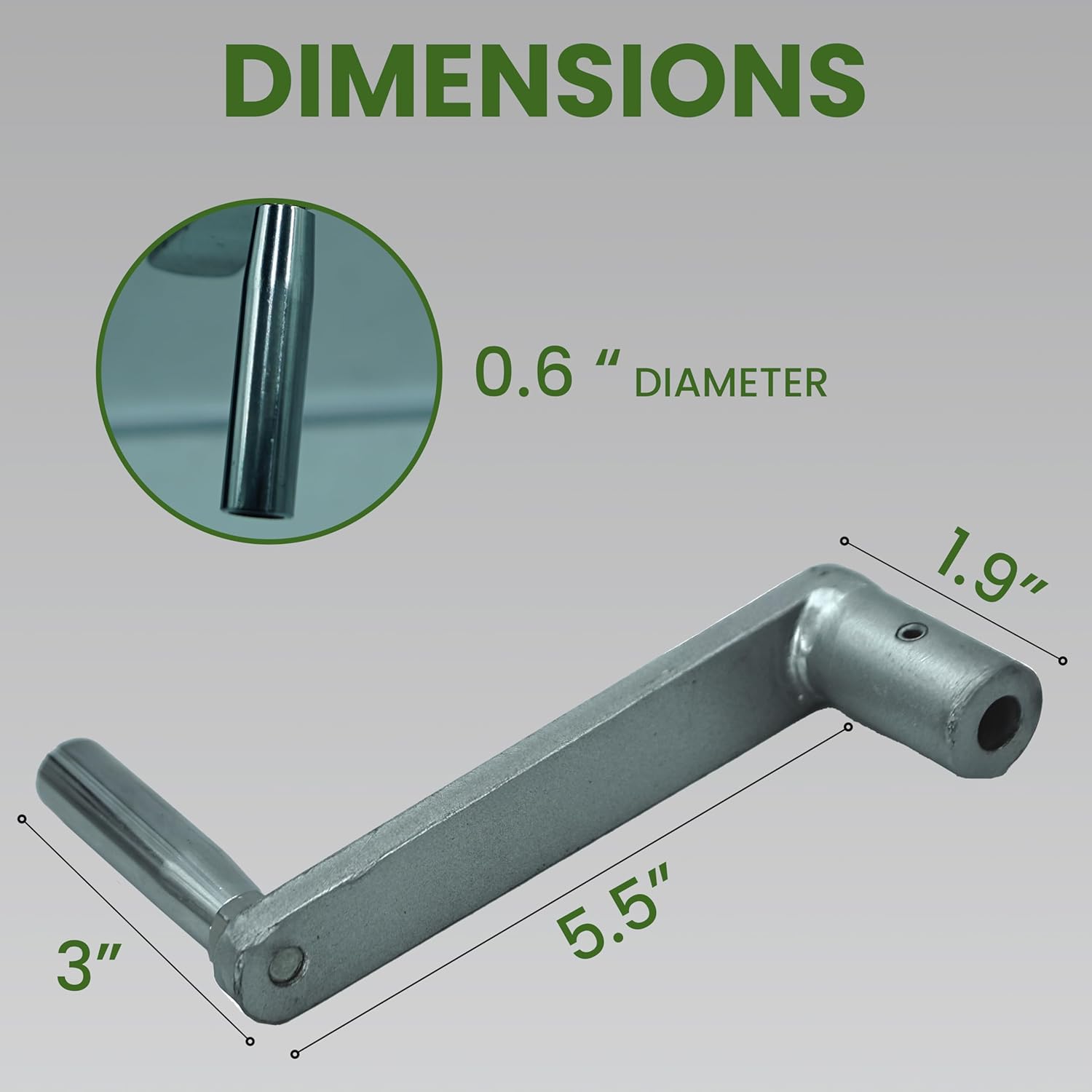 Pipe Beveling Machine Universal Crank Handle Assembly