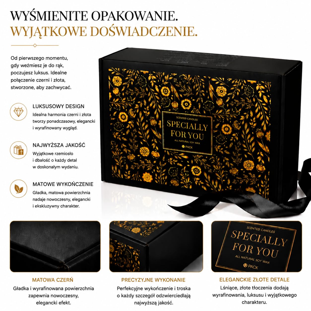 CREASHINE 12-pak prezentów dla mężczyzn, prezent urodzinowy dla niego, zestawy męskich świec zapachowych, świeca z podziękowaniami w szklanym słoiku dla ojca, męża, brata, syna, rodzinnego prezentu na