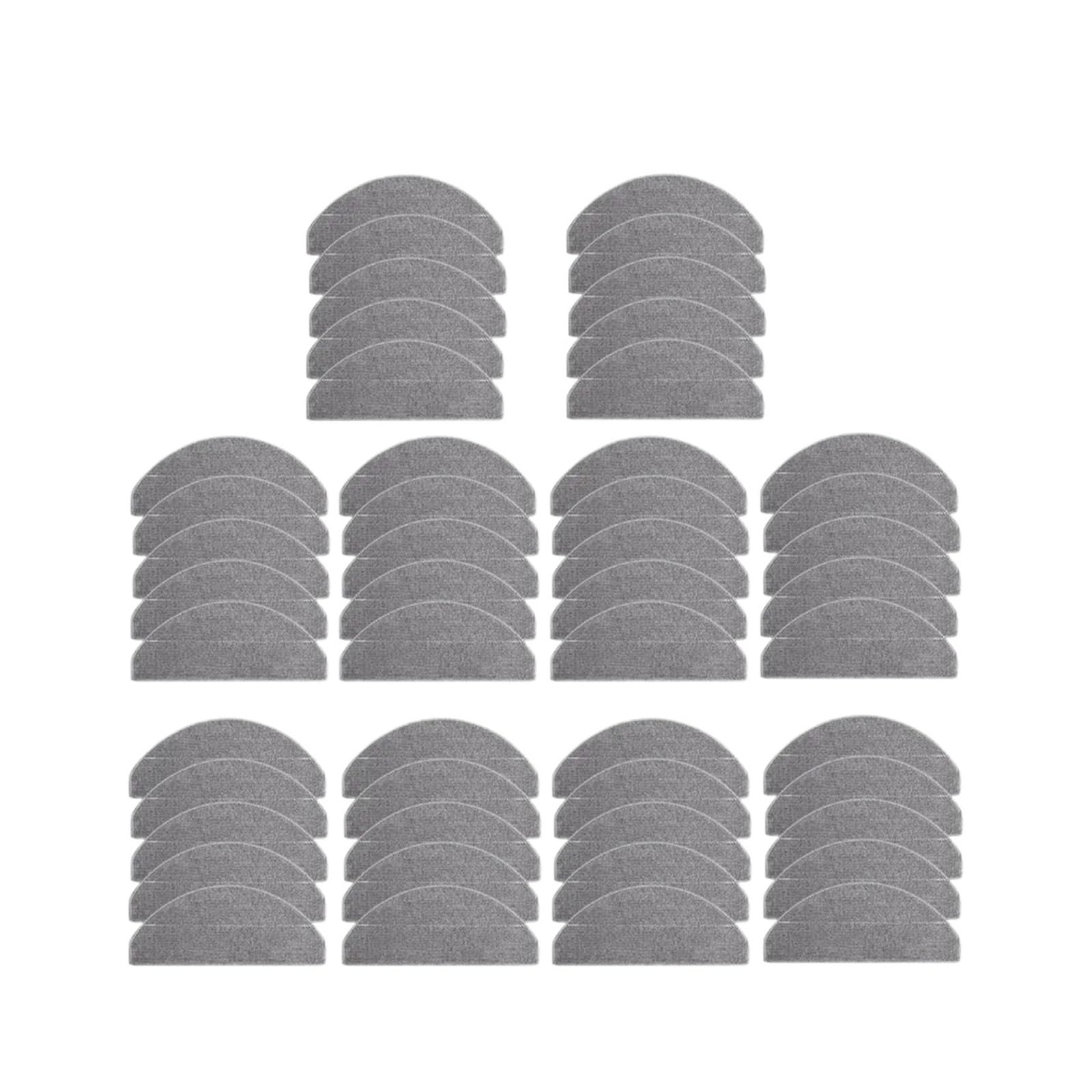 Compatible for Xiaomi，S20 E12 E10 B112 D106 E10C 3C Plus 3C Enhanced C103 Robotic Vacuum Cleaner Washable Mop Cloth Replacement Accessories(50PCS)