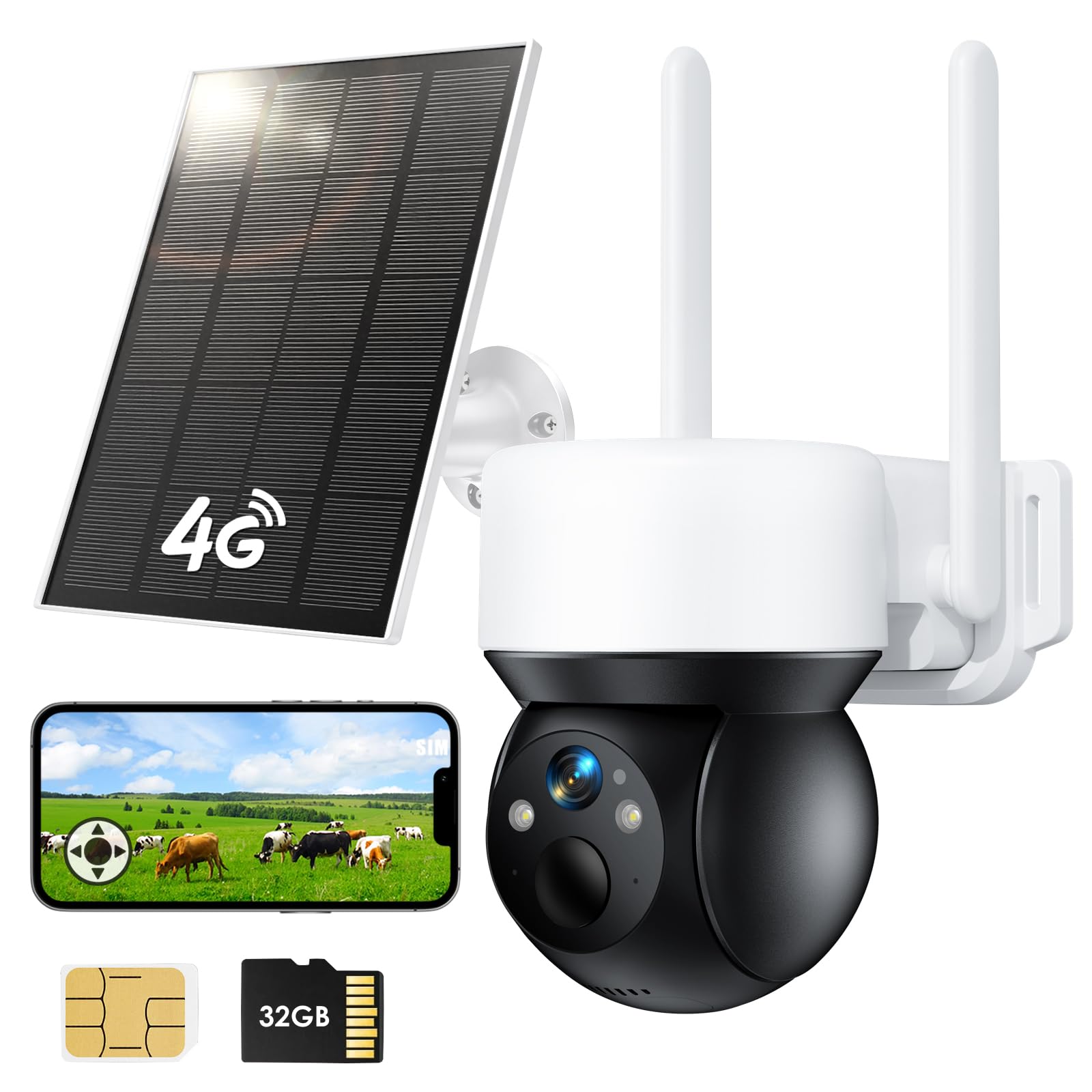 Amazon.com: YOTON 4G Outdoor Camera Wireless with 32GB SD Card