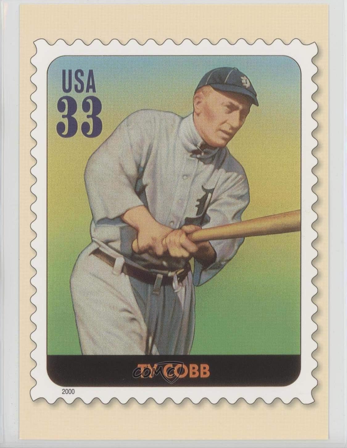Ty Cobb (Baseball Card) 2000 USPS Legends of Baseball All