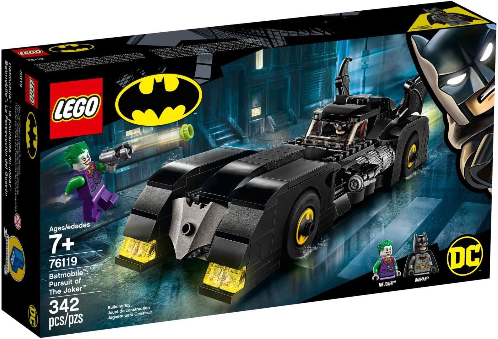 DC Batman Batmobile: Pursuit of The Joker 76119 Building Kit (342 Pieces)