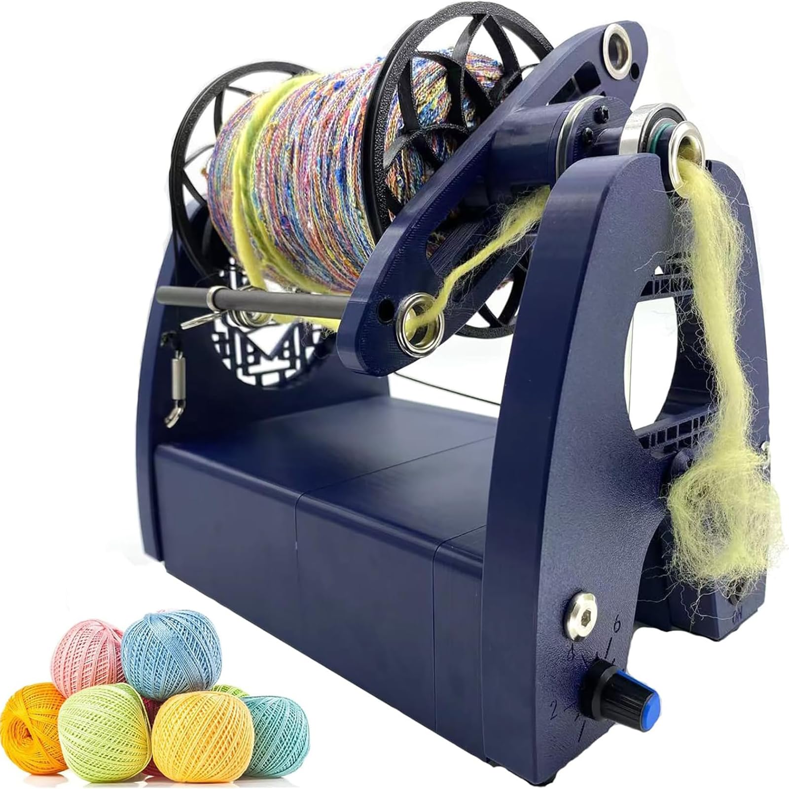 Filatrice Elettrica per Filati, Macchina Filatrice Intelligente per Filati, Apertura 12 Mm (Apertura Ridotta 6 Mm), Bobine da 8+ Once (240 G), per Filati Fini, Filati Spessi, Filati Artistici