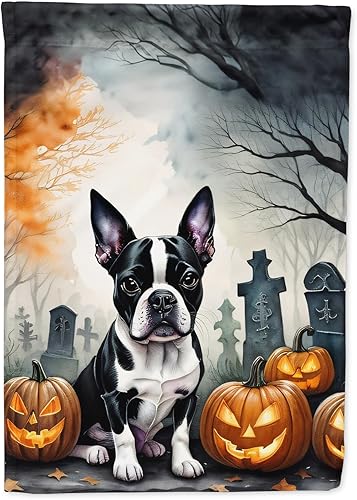 Miniatura 104 de Caroline's Treasures DAC2011GF - Bandera decorativa para jardín de Halloween con diseño de beagle para jardín, jardín, jardín, jardín, multicolor