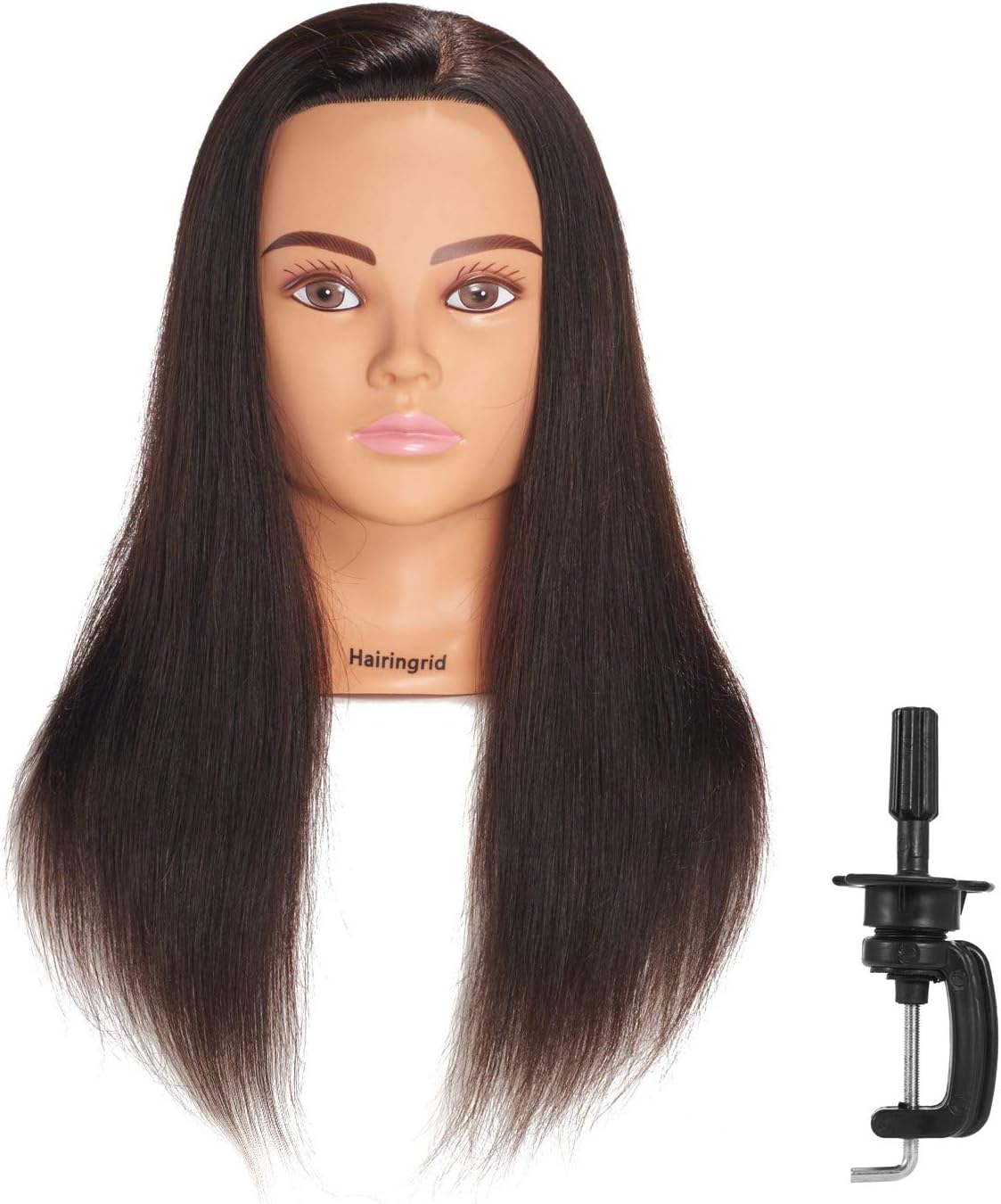 Hairingrid Mannequin Head 20"22" 100 Human Hair Hairdresser