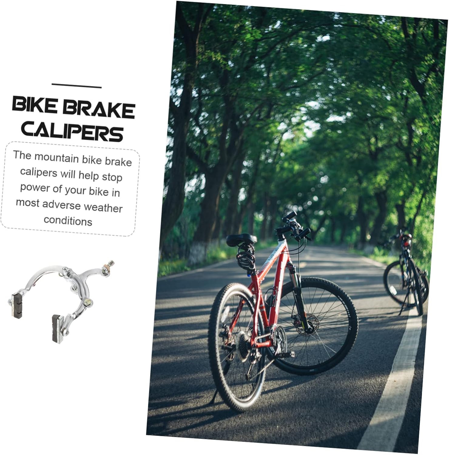 2pcs Brake Calipers Bike Brake Blocks Professional Braking Effect for Road Bikes