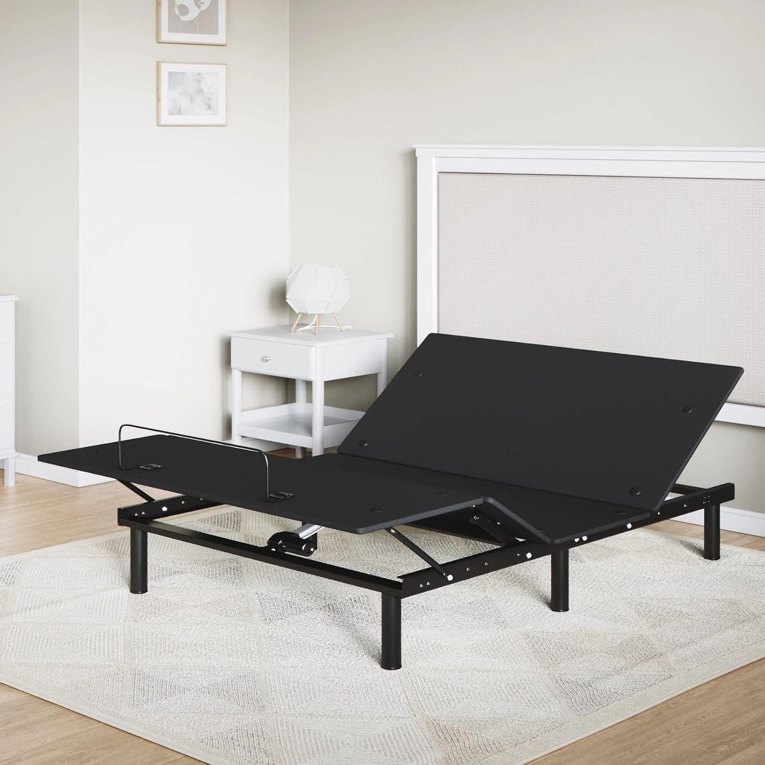 Sven & Son Essential Adjustable Bed Base Frame Zero Gravity, Easy Self-Assembly, Head & Foot Articulation, 1-Touch Flat, 2 Memory Positions (Full, Adjustable Bed Only)