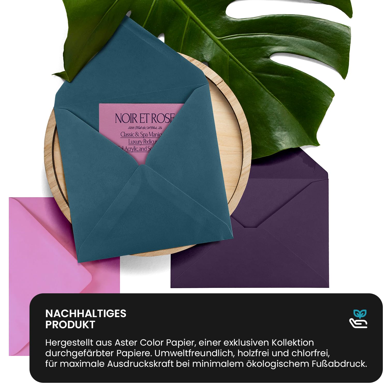 Netuno 500 kwadratowych kopert różowych 15,3 x 15,3 cm 120 g Aster Color Bubblegum eleganckie wysokiej jakości kwadratowe koperty naturalne koperty na zaproszenia na wesele, urodziny, Boże Narodzenie