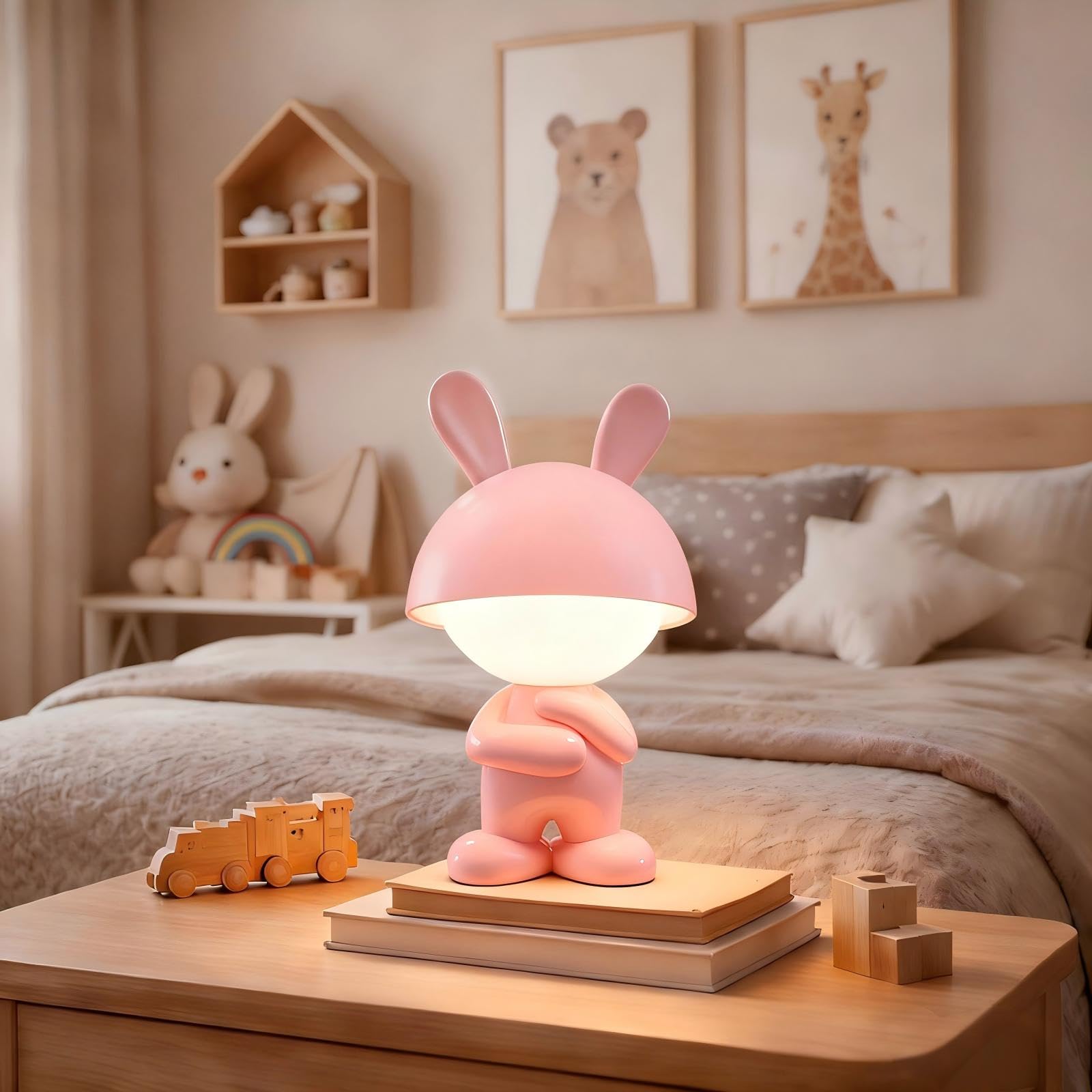 Luz nocturna para niños, lámpara de mesa recargable regulable, lámpara táctil para la lactancia, decoración del hogar, ayuda para dormir, regalos lindos y divertidos para niños, niñas, bebés
