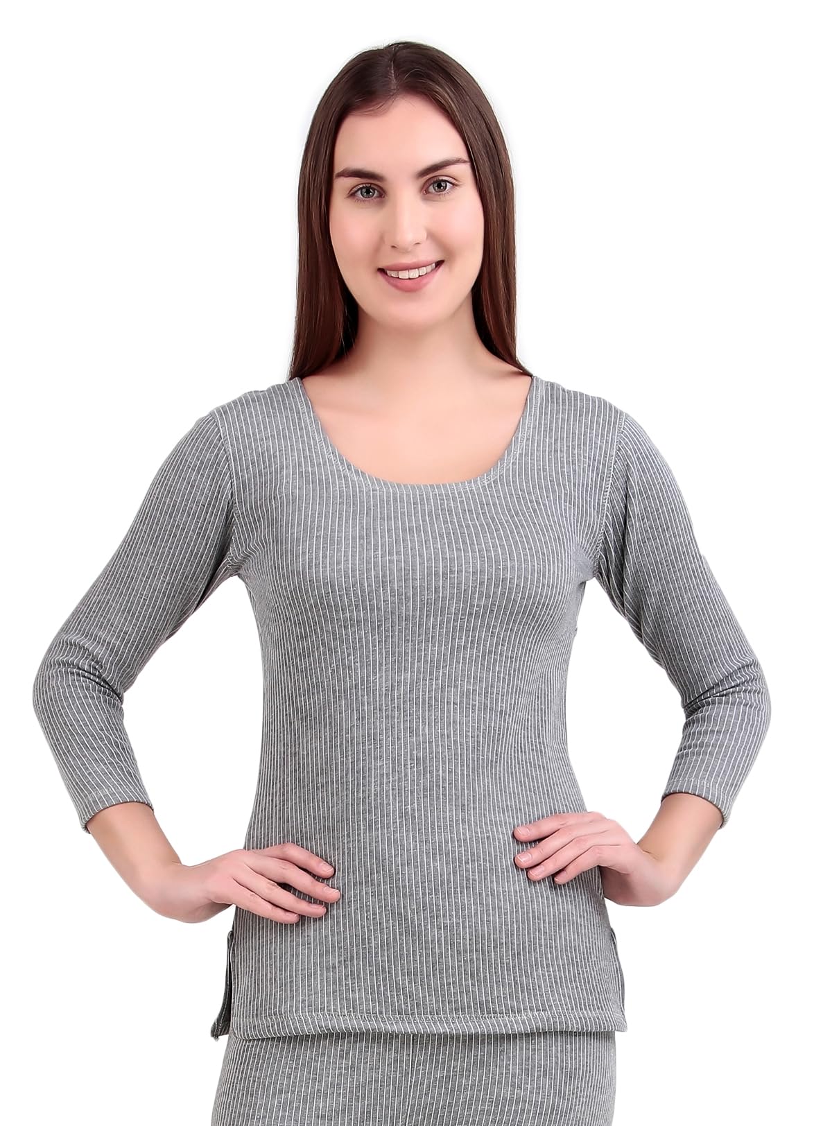 hap Ladies Quilted Thermal 3/4th Sleeves Top/Female Body Warmer/Women Inners-picture-29