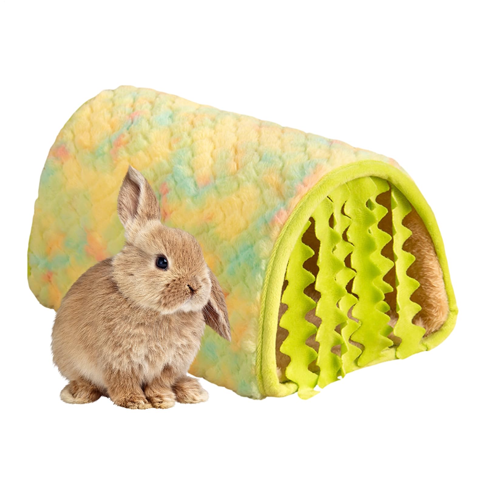 Cama para Hámster Cama En Forma De Casa De Peluche para Animales Pequeños | De Invierno Para Mascotas Pequeñas para Conejillo de Indias Enano, Hurón, Jerbo, Hámster, Erizo, Chinchilla y Conejo