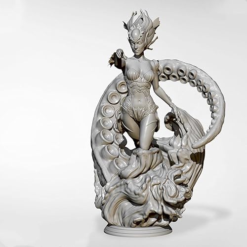 Miniatura 4 de Splindg 124 2.953in Ancient Fantasy Deep Sea Queen Resina Modelo kit sin pintar autoensamblajeD27145