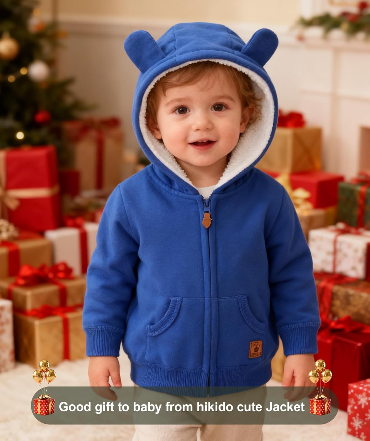 Baby Girls Boys Warm Adorable Hooded Zip Coat for Fall Spring Outerwear 3-24M Kids Jacket - Image 2