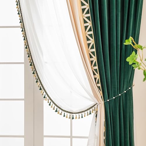 Miniatura 6 de Cortinas traslúcidas blancas de 84 pulgadas de largo, cortinas plisadas para ventana con filtro de luz con ganchos, cortinas plisadas para