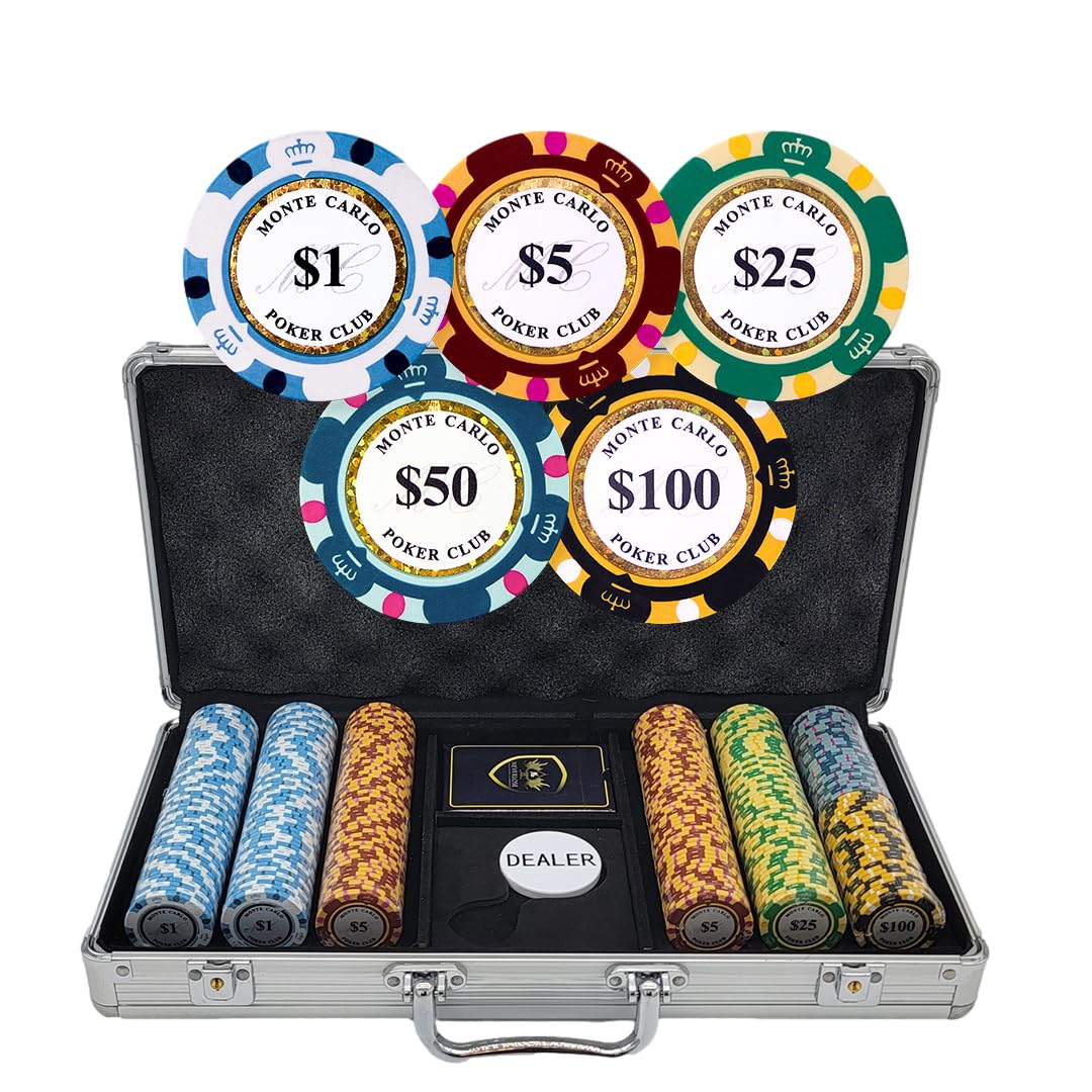 Amazon | MRC モンテカルロ ポーカークラブ ポーカーチップセット 300