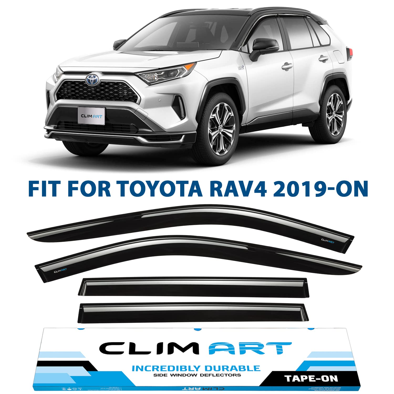 CLIM ART Durable Rain Guards for Toyota RAV4 2019-2022