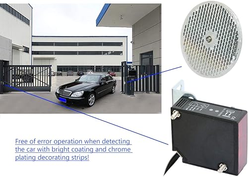 Miniatura 3 de IP67 Impermeable Universal 10-30VDC Seguridad Retro-Reflectante Sensor de haz fotoeléctrico para abridor de puerta de 12 V CC y 24 VCC, sensor de