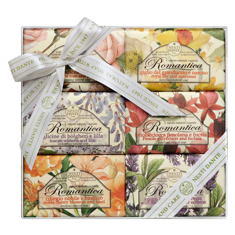 Nesti Dante Romantica Geschenkset mit Natürlicher Handseife