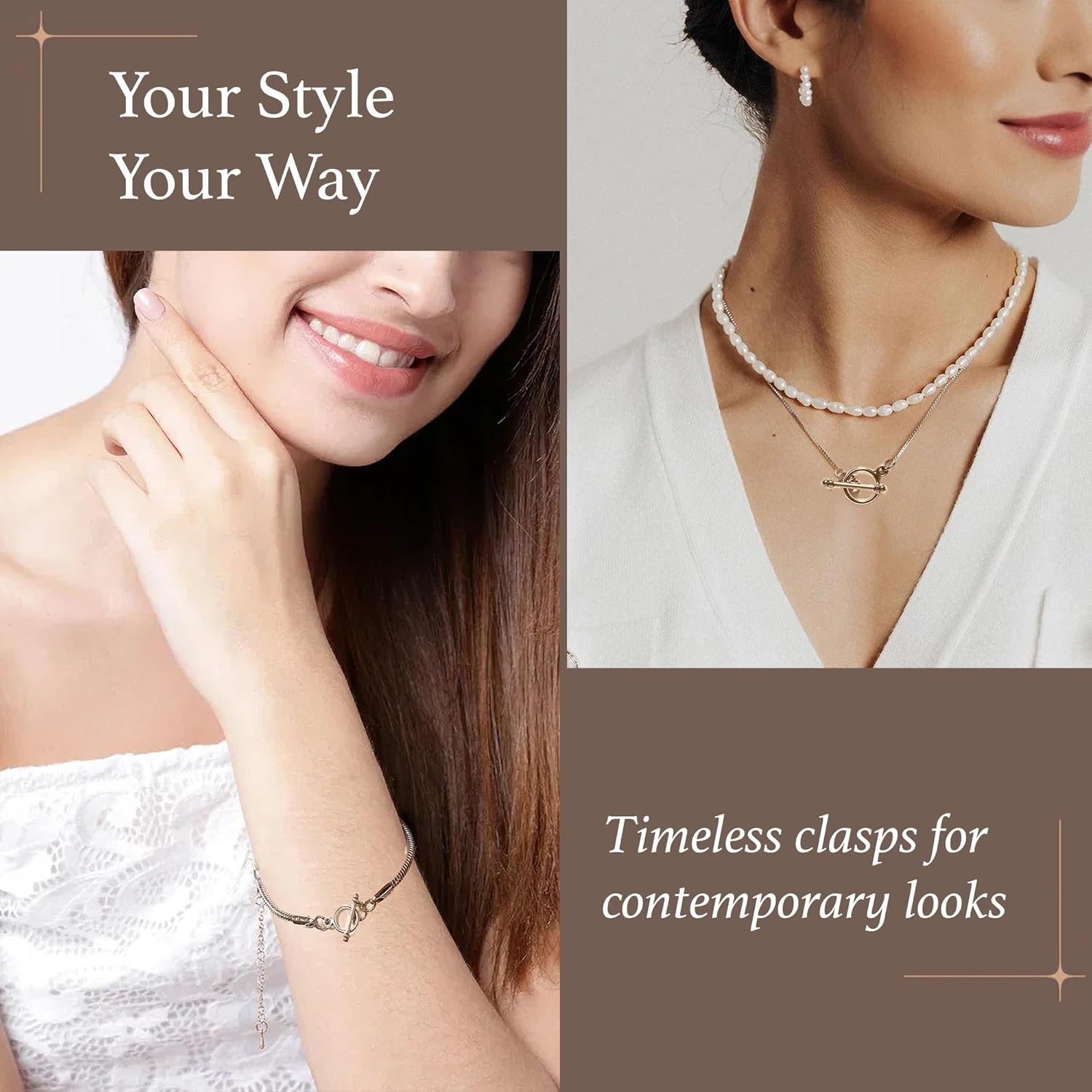 Heather's cf Toggle Jewelry Clasps – Durable Quality, Antique Plain Copper Finish Toggle Clasps & Closures for Necklace, Bracelet & Charms – Ideal for DIY, & Jewelry Making – Small (Set of 130) - Image 4