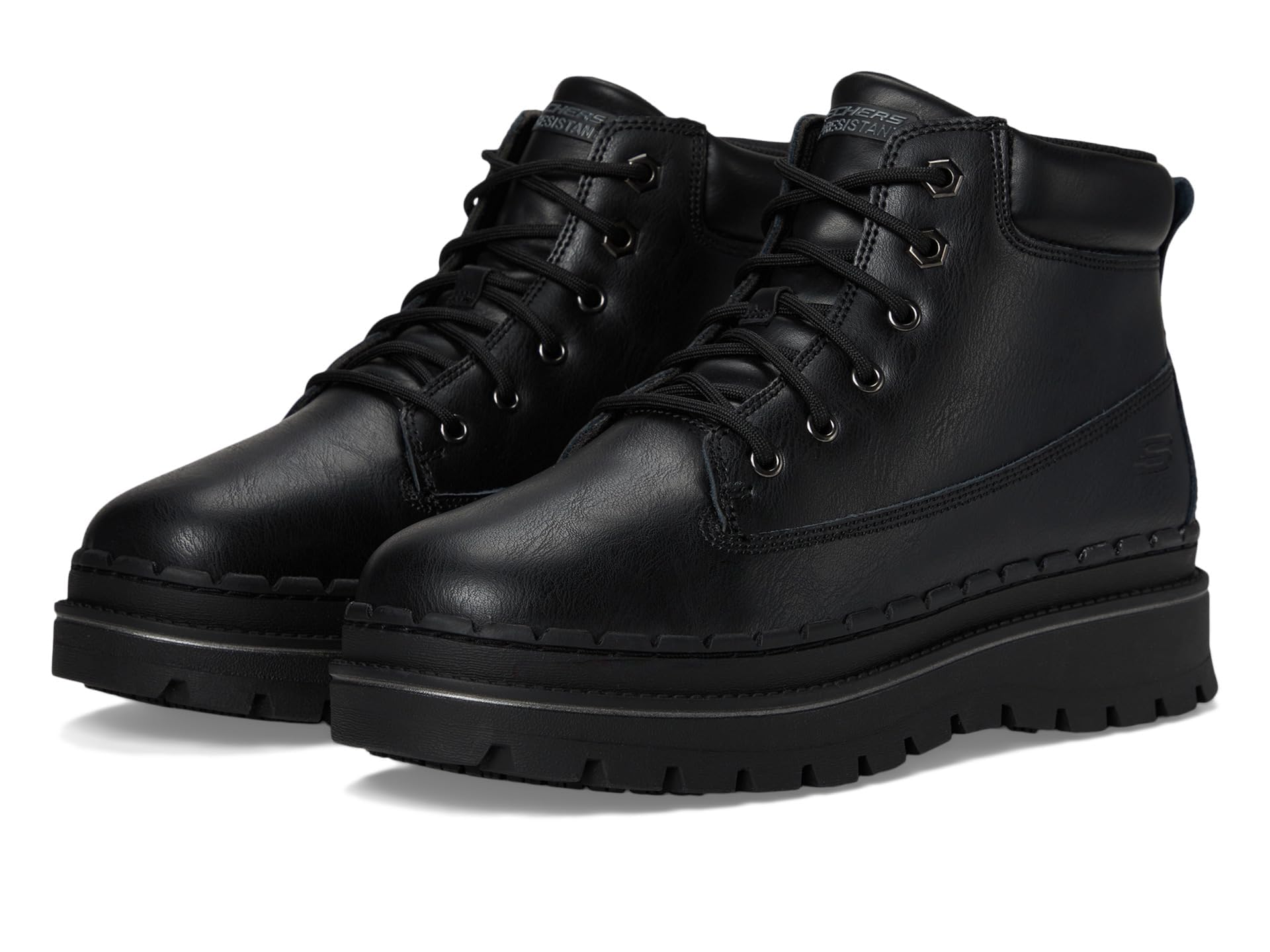 Skechers Damen Jammers Platform Sr Boot Industrieschuh, Schwarz, 39 EU