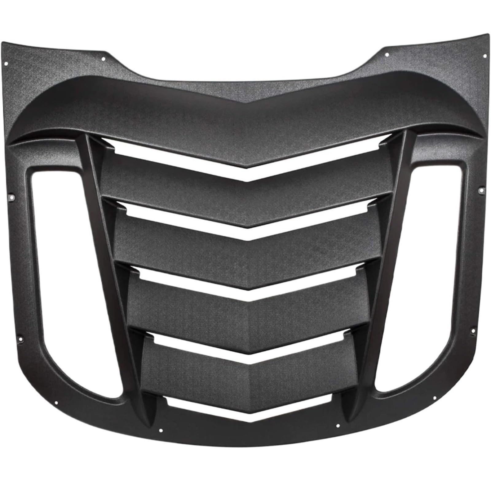 ABS Rear Window Louvers in Matte Black Compatible for Ford Mustang 2015 2016 2017 2018 2019 2020 2021 2022 2023
