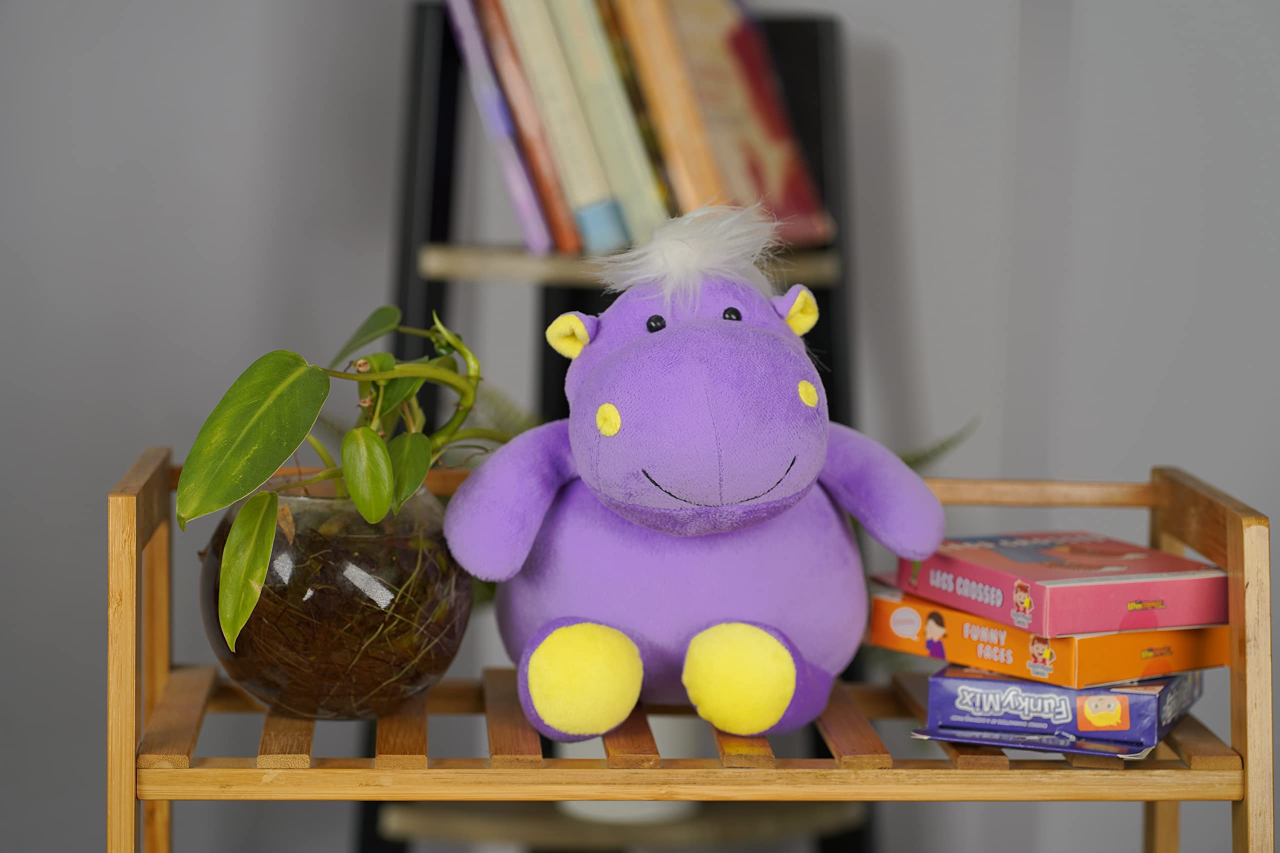 Tammy Hippo 10" Plush|Animal Character Soft Toy-Hippo|Furry Plush|Soft & Anti Allergic Fabric|Safe For Kids|Role PlayToy|Easy To Wash|Best Birthday & Return Gift for Kids 1 Yrs+|Made In India