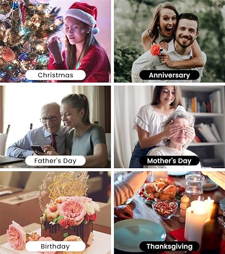 Miniatura 7 de ROSLILY Rompecabezas de madera de lobo personalizado con 1-8 apellidos de familia, figuras familiares de animales personalizadas talladas a mano,