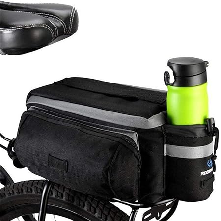 fahrrad satteltasche 7l multifunktions fahrrad radfahren sport wasserdicht hinten sitz rucksacke rahmentaschen fahrradtasche for mountainbike rennrad gepacktrager handtasche schwarz amazon de bekleidung