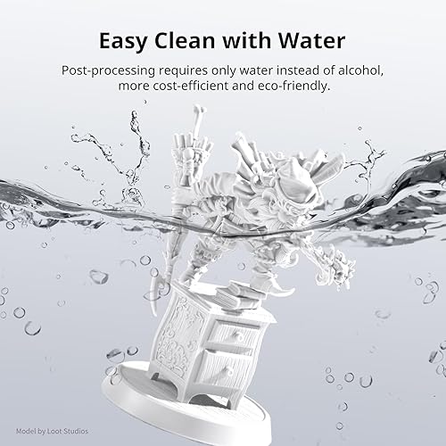 Vista 40 de ANYCUBIC Resina de impresora 3D 2.0 mejorada lavable al agua, resina 3D de alta precisión de 405 nm, resina de fotopolímero de baja contracción