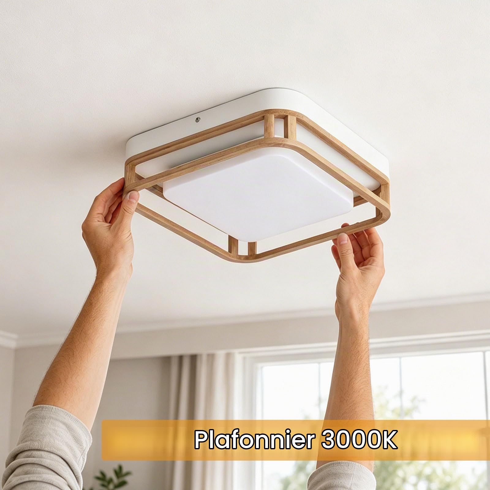 4782543 Plafonnier LED Moderne 3000K Lampe Plafond