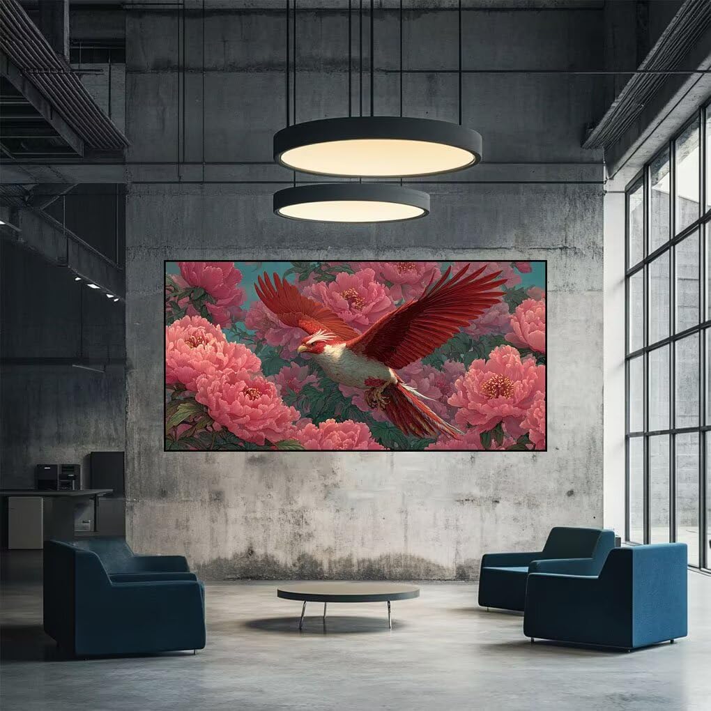 5D diamentowe malowanie dorośli feniks malowanie diamentowe kwiat diamentowe malowanie dziecko początkujący haft diamentowy pełny zestaw do malowania numer 90 x 180 cm do dekoracji ścian obrazu