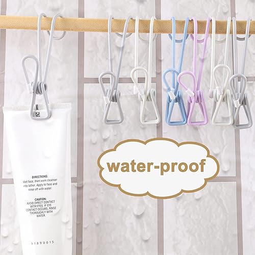 Miniatura 2 de 12 alfileres de ropa con gancho, clips colgantes de cola larga, mini pinzas de ropa para fotos, paquetes de alimentos, cocina, baño, oficinas