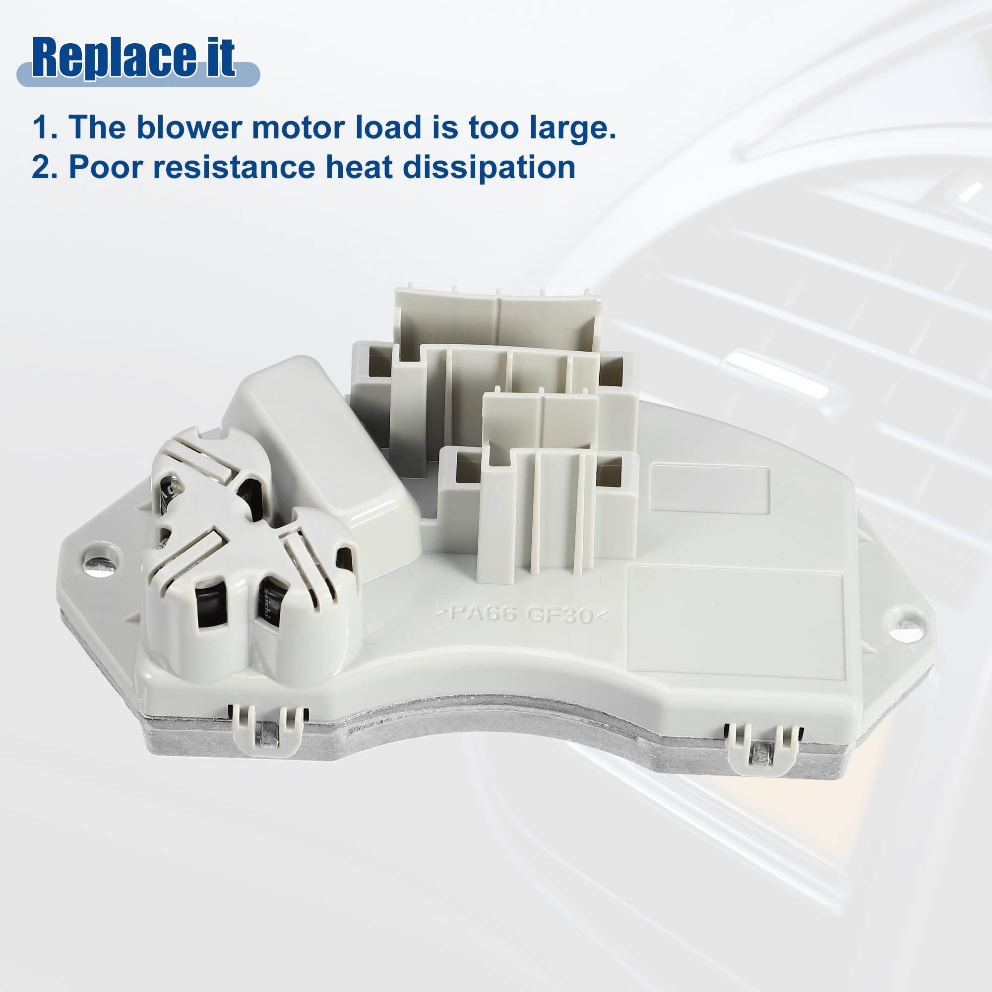 QUARKZMAN Hvac Soplador Motor Resistencia Calentador Para Bmw X5 07-15 1Pc