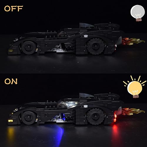 Miniatura 6 de LightGo Kit de iluminación LED diseñado para Batman vs The Joker Chase, compatible con Lego 76224 Batmobile Building Set, no incluye modelo