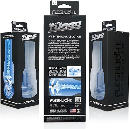 Miniatura 7 de Fleshlight Cobre de ignición turbo, estimulador sexual oral realista, Azul Ice, 1