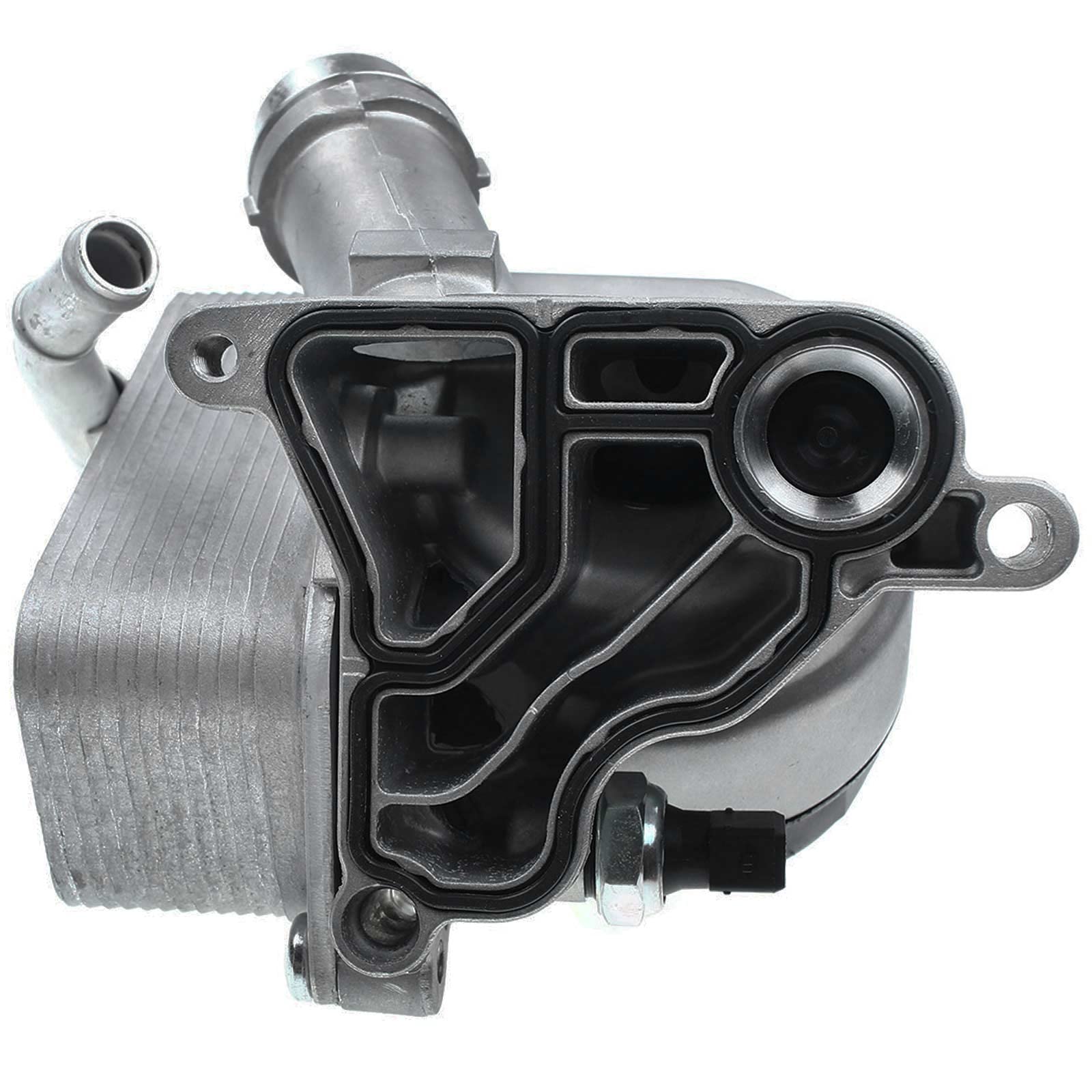 Frankberg Carcasa del filtro de aceite con enfriador de aceite 11428683206 | Compatible con: Serie 3 Touring E91, X1 E84, Serie 6 Coupé F13, X6 E71 E72, Serie 7 F01 F02 F03 F04, Serie 1 E81