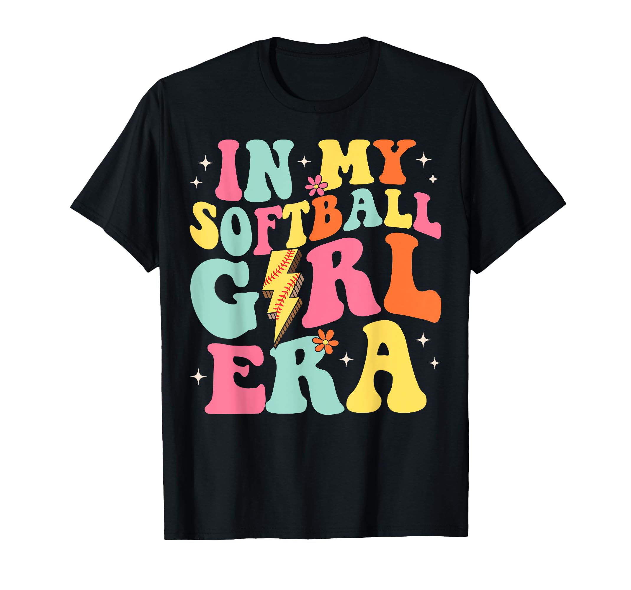 Cool 80's Hit Run Steal Softball Girls Summer Sports Shirt